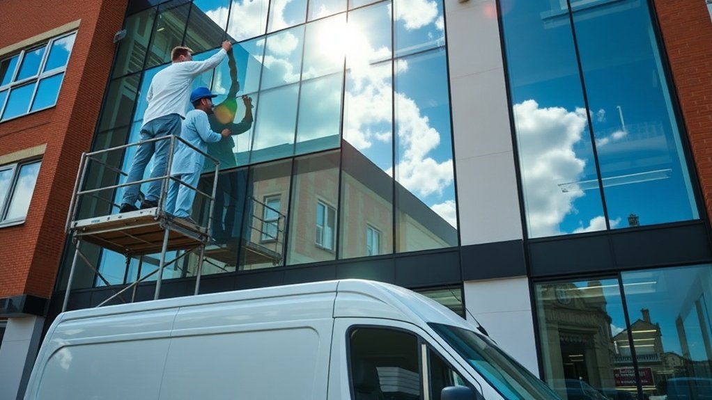 Glazier in Cromwell Road