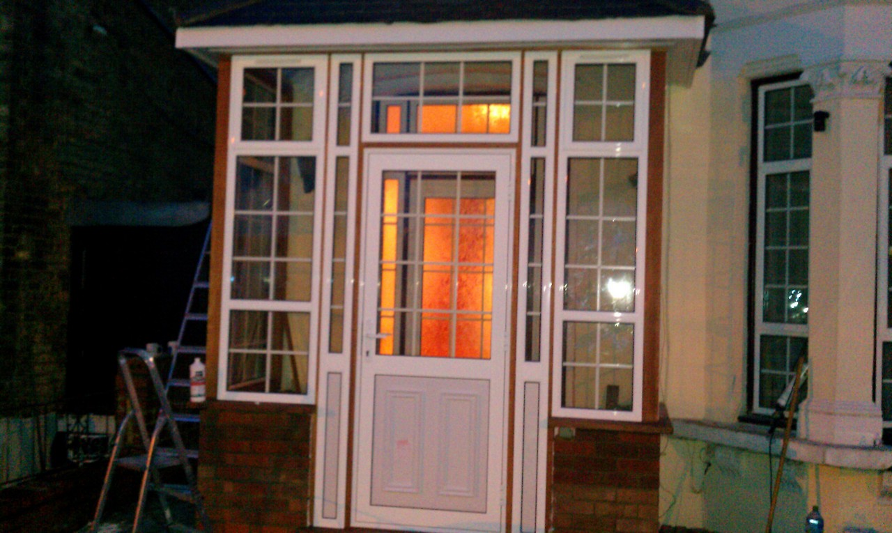 uPVC porch with Georgian bar glazing installed in South Kensington